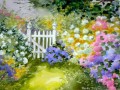 valla floral jardín